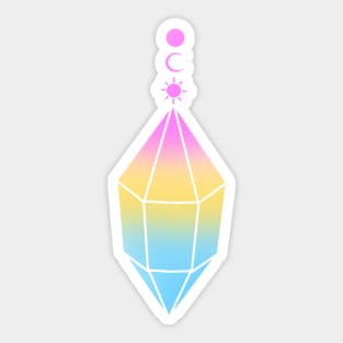 Pansexual pride pendant Sticker